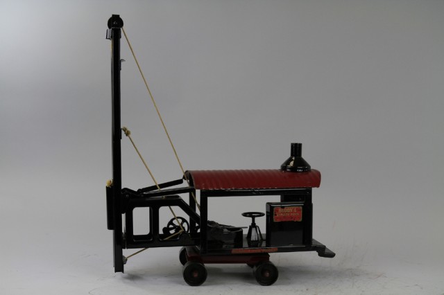 BUDDY 'L' PILE DRIVER ON WHEELS