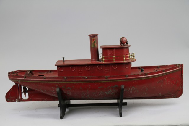 BUDDY 'L' RED TUGBOAT Extremely