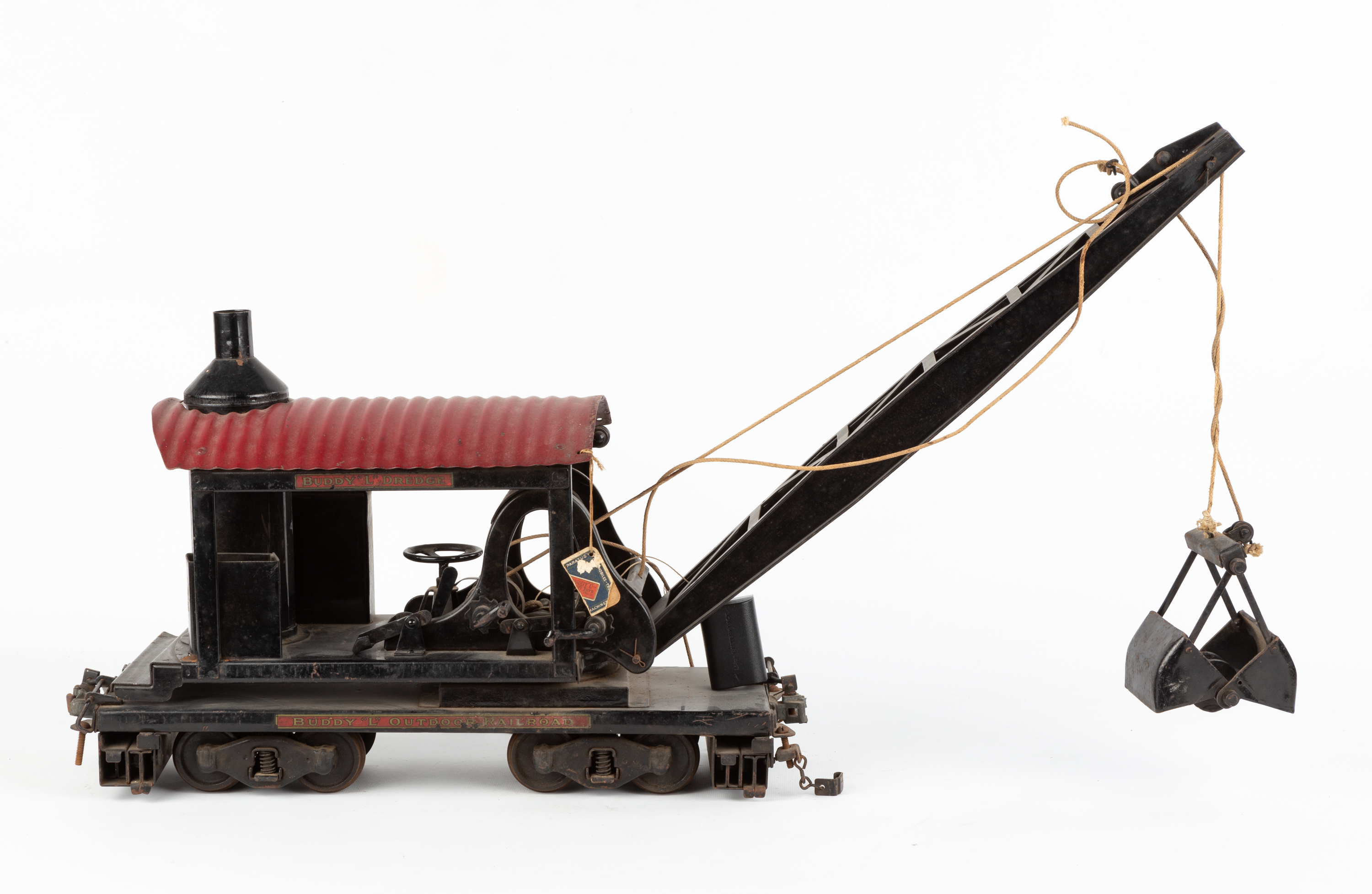 BUDDY L STEAM SHOVEL Early 20th