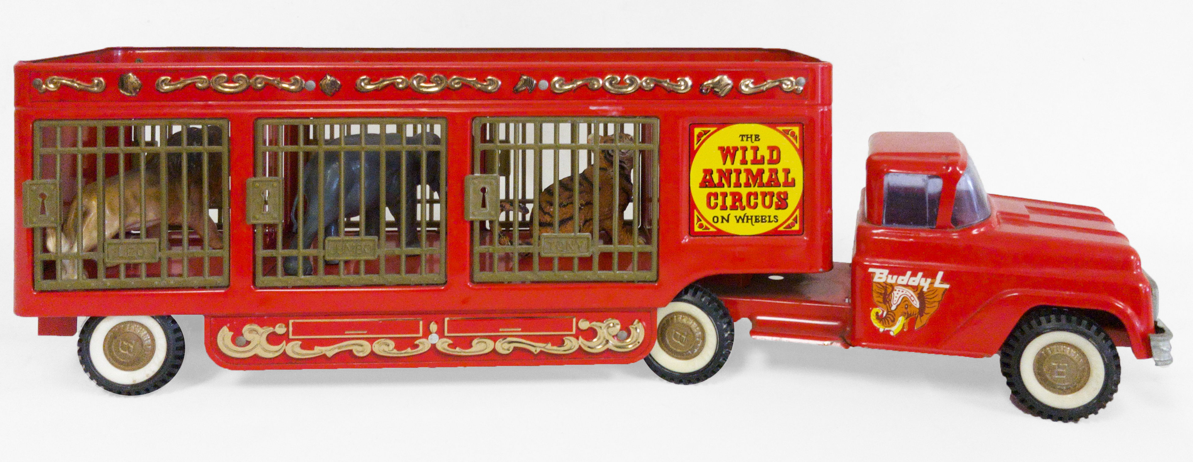 BUDDY L WILD ANIMAL CIRCUS TRUCK