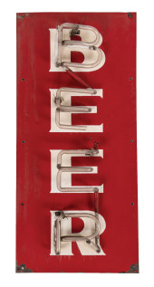 BUDWEISER "BEER" PORCELAIN NEO