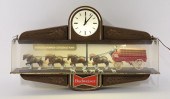 BUDWEISER CLYDESDALE CLOCK WIT