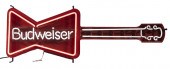 BUDWEISER GUITAR-SHAPED NEON T