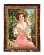 BUDWEISER LAGER BEER SIGN W/ W