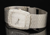 BUECHE GIROD 18K GOLD AND DIAM