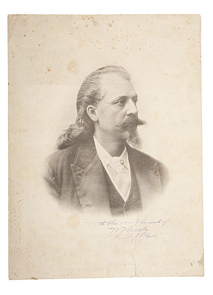 Buffalo Bill Signed Lithograph Cody