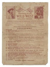 BUFFALO BILL'S WILD WEST PROGR