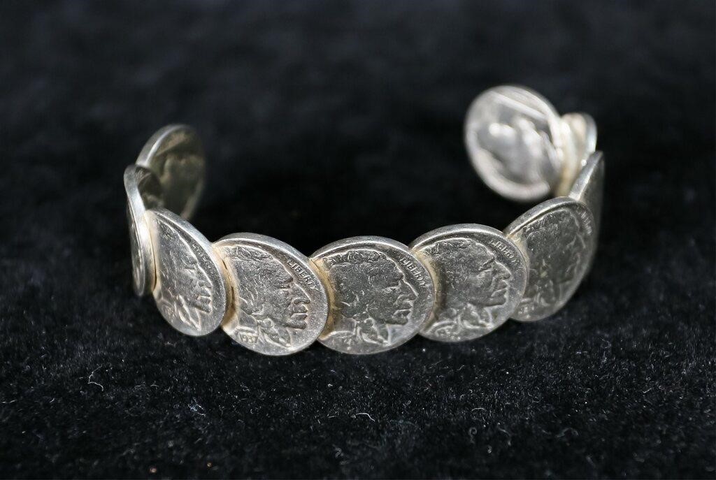 BUFFALO NICKEL BANGLEBuffalo nickel