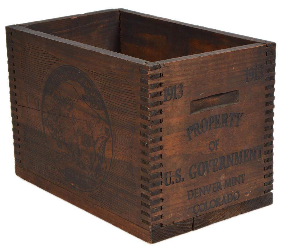 BUFFALO NICKEL WOOD CRATESingle