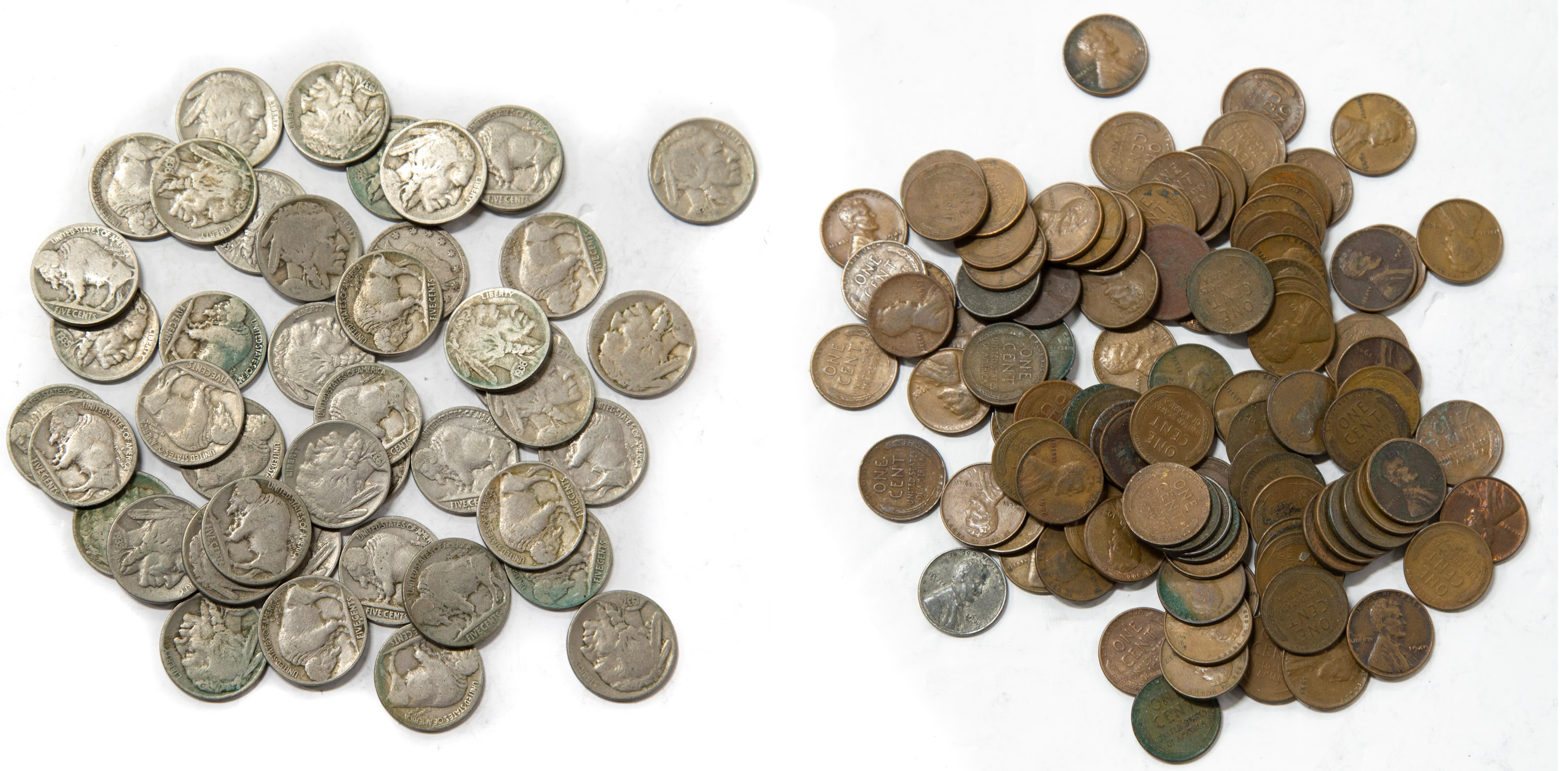 BUFFALO NICKELS & WHEAT CENTS 44