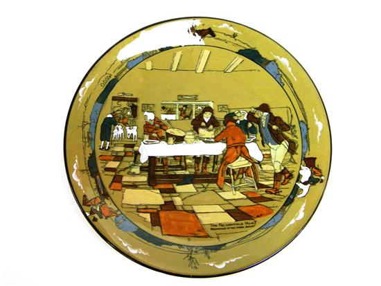 Buffalo pottery Deldare plate ''The