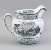 BUFFALO POTTERY PITCHER WITH W