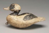 Bufflehead decoy, well-carved