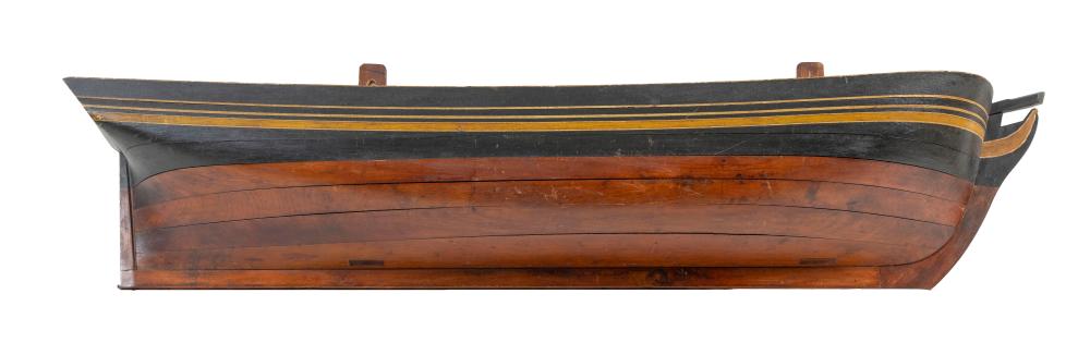 BUILDER'S HALF HULL MODEL OF AN