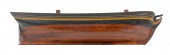 BUILDER'S HALF HULL MODEL OF A