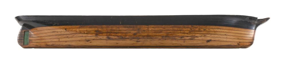 BUILDER'S HALF HULL MODEL OF THE
