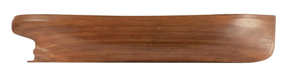 BUILDER'S HALF HULL MODEL OF A