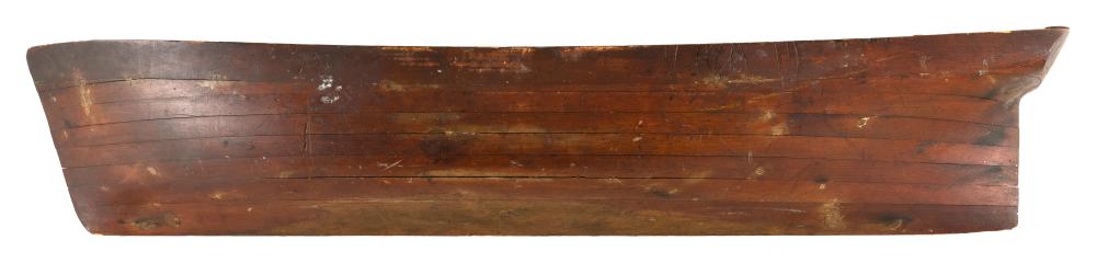 BUILDER'S HALF HULL MODEL OF A