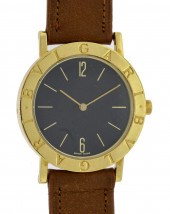 BULGARI 18K QUARTZ WATCH W/ 33