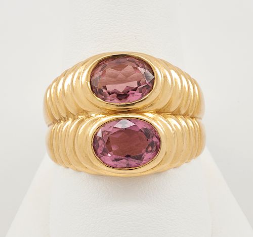 BULGARI 18K YELLOW GOLD & PINK