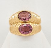 BULGARI 18K YELLOW GOLD & PINK