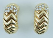 BULGARI 18K YELLOW GOLD AND DI