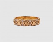 BULGARI 18K YELLOW GOLD AND DI
