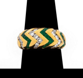 BULGARI 18K YELLOW GOLD DIAMON