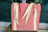 BULGARI PINK LOGO MANIA CANVAS