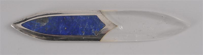 BULGARI SILVER LAPIS LAZULI AND