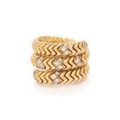 BULGARI, YELLOW GOLD AND DIAMO