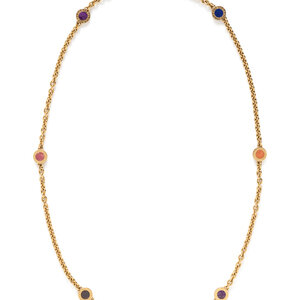 BULGARI, YELLOW GOLD AND MULTIGEM
