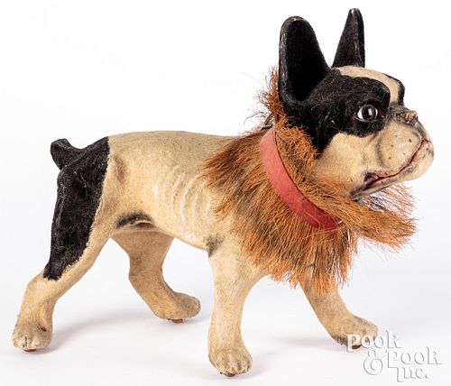 BULL DOG GROWLER FLOCKED