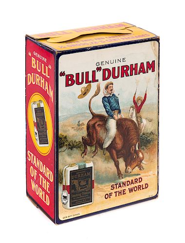 BULL DURHAM 5 CENT TOBACCO BOX BULL