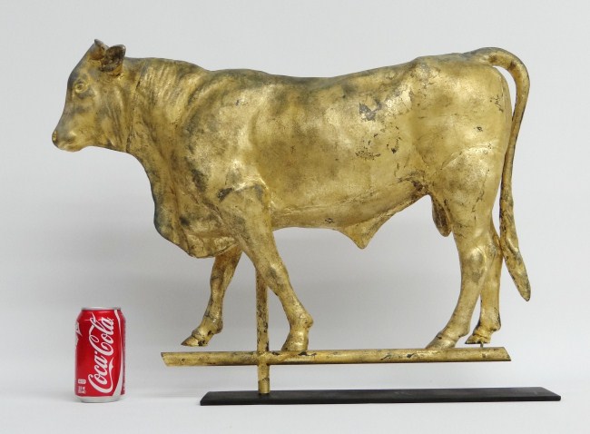 Bull weathervane. 25'' x 18''.