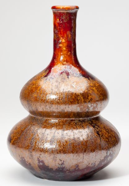 Bulldog Pottery Double Gourd Bottle