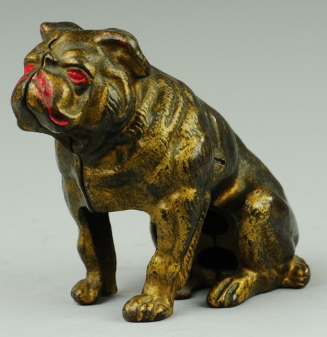 BULLDOG STILL BANK Hubley cast iron