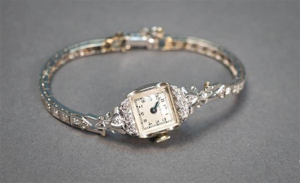 BULOVA 14-KARAT WHITE-GOLD