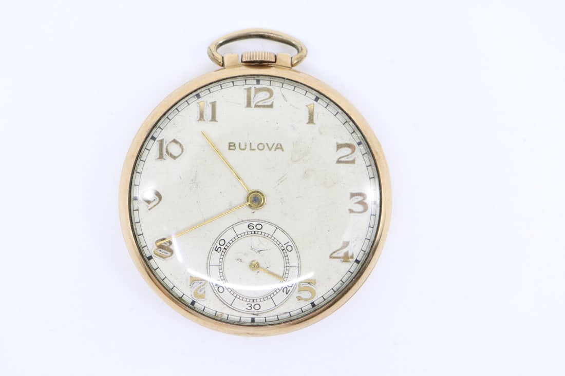 BULOVA WATCH CO. ART DECO POCKET
