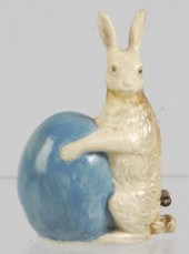 Bunny Holding Egg Figural Sewi