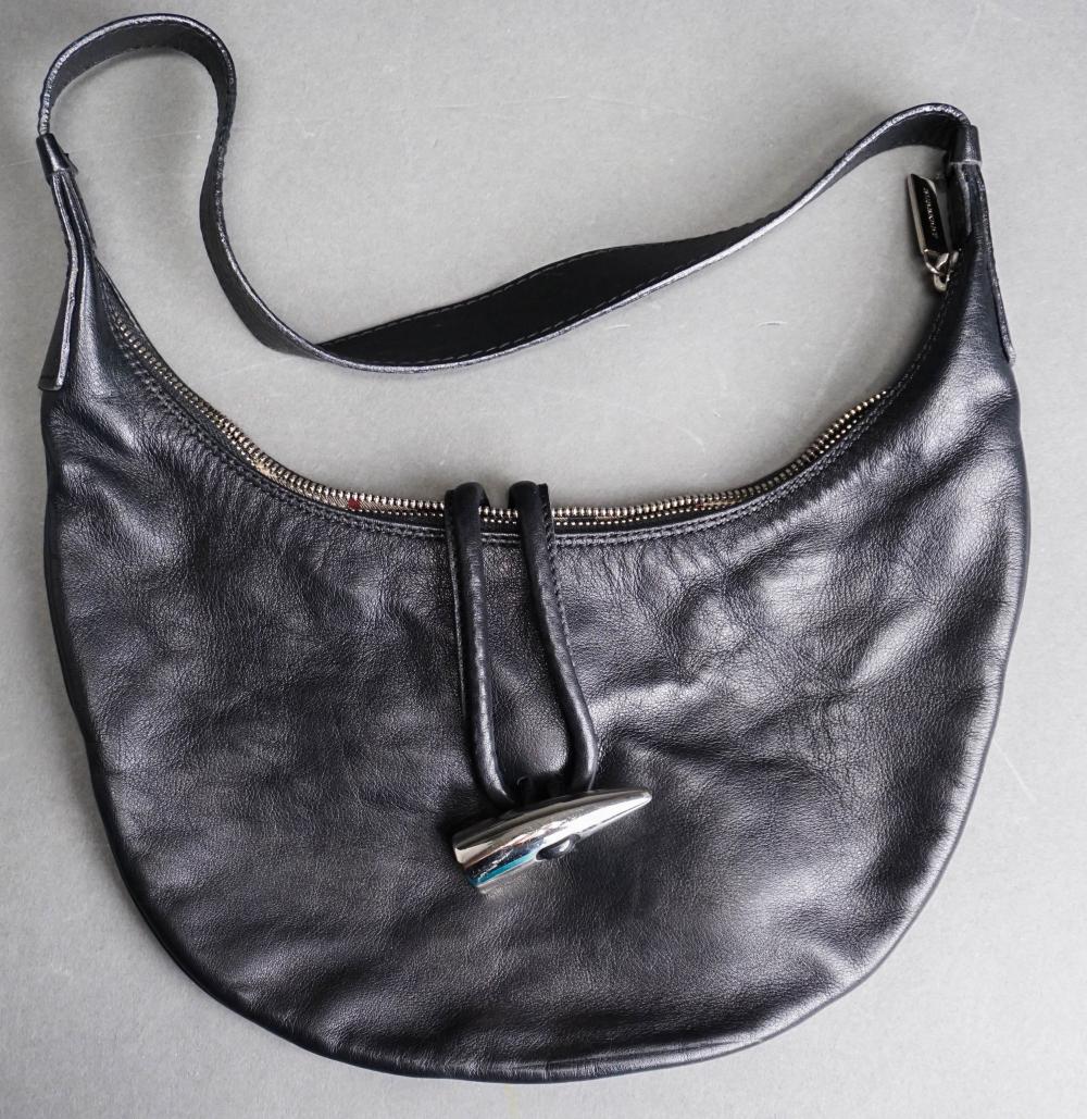 BURBERRY BLACK LEATHER TOGGLE
