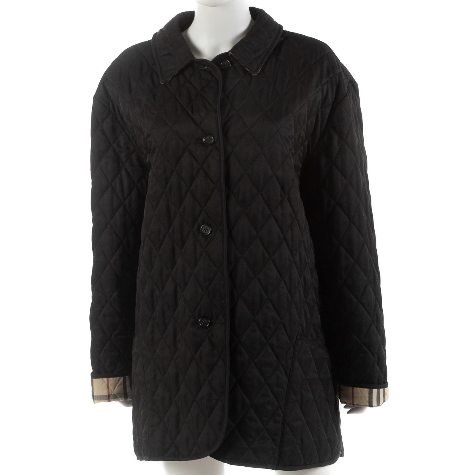 BURBERRY BLACK QUILTED
