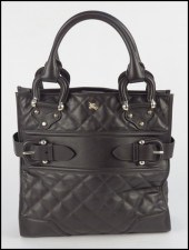 BURBERRY BROWN QUILTED LEATHER
