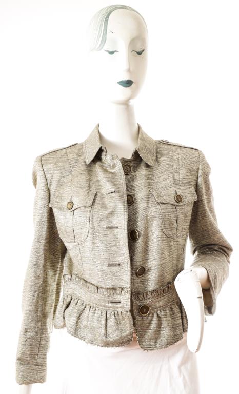 BURBERRY GOLD-TONE JACKET