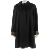 BURBERRY SHORT BLACK GABARDINE
