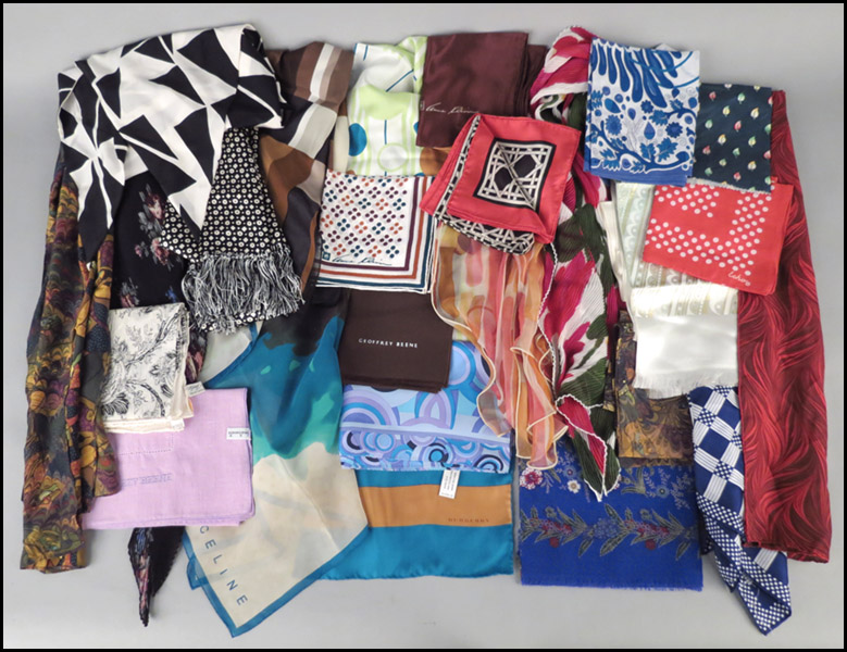 BURBERRY SILK SCARF. Together