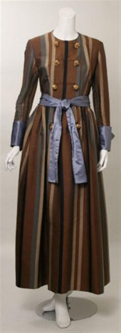 Burke-Amey tapestry-stripe gow