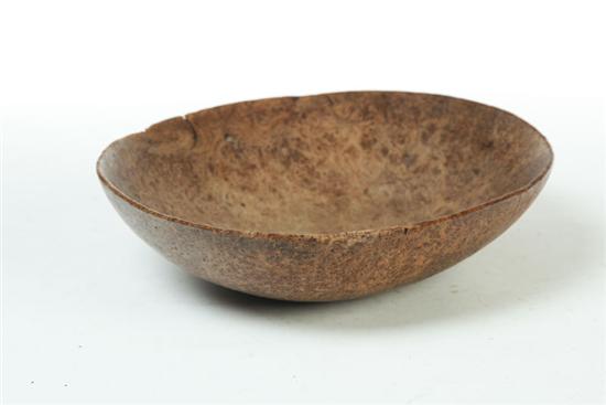 BURL BOWL.  American  19th century