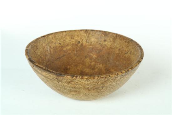 BURL BOWL.  American  19th century
