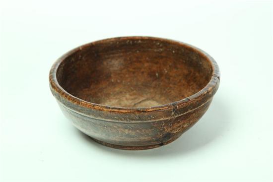 BURL BOWL.  American  19th century.